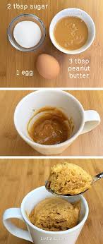 Blend in milk, butter, and vanilla until batter is smooth. Easy Microwave Peanut Butter Mug Cake Recipe 3 Ingredients