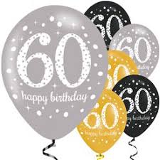 Shop by age 1st, 10th, 16th, 18th, 21st, 30th, 40th, 50th, 60th, 70th, 80th, 90th. 60th Birthday Balloons Party Delights