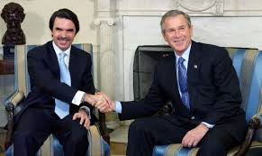Resultado de imagen de Aznar y Bush