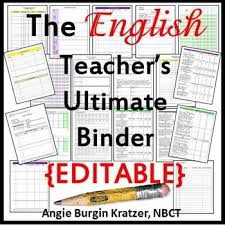 The English Teacher S Ultimate Binder High School Plain Editable English Teacher High School High School English Lessons High School English Lesson Plans