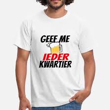 Geef Me Bier Ieder Kwartier Mannen T Shirt Spreadshirt Mannen T Shirts Grappige Mannen T Shirts