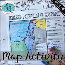 Separating israel from the west bank, was drawn up in negotiations. Israeli Palestinian Conflict Map Activity Print And Digital By History Gal