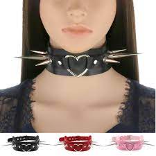 Long Spike Choker Goth Punk Faux Leather Collar for Women Men Cool Big  Rivets Heart Chocker Necklaces купить недорого — выгодные цены, бесплатная  доставка, реальные отзывы с фото — Joom