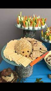 Hedgehog Cheeseball Woodland Baby Shower Food Outdoor Baby Shower Baby Shower Food