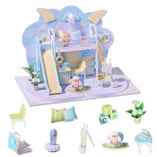 Casa De Munecas En Miniatura Para Ninos Muebles De Juguete De Madera Diferentes Munecos De Estilos Casas Juguetes Para Ninos Regalos De Cumpleanos Casas De Munecas Aliexpress