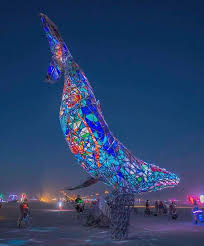 The Space Whale 2016 Art And Design By Android Jones Burningman Artonplaya Blackrockcity Art Thespacewhale Burning Man Art Installation Art Burning Man
