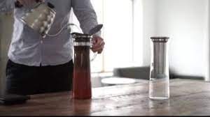 Coffee is ground into the portafilter basket and is loosely piled up with ground coffee. Hario Cold Brew Coffee Jug Pitcher Youtube