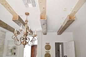 Diy Faux Wood Beams In 2020 Wood Beam Ceiling Wood Beams Living Room Faux Wood Beams