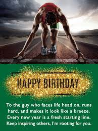 These days, you can even send funds straight from your bank to theirs. Starting Line Happy Birthday Card For Him Birthday Greeting Cards By Davia Birthday Cards For Him Happy Birthday Man Happy Birthday Cards