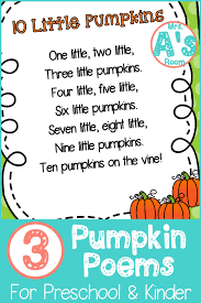 Three Pumpkins Poems For Preschool Mrs A S Room Preschool Songs Halloween Preschool Pumpkin Poem