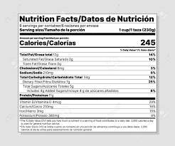 Choose from 10+ ingredients label graphic resources and download in the form of png, eps, ai or psd. Nutrition Facts Label Vector Food Information With Daily Value Royalty Free Cliparts Vectors And Stock Illustration Image 133213781