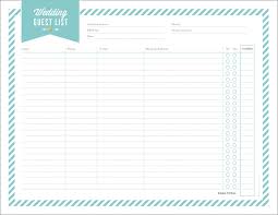If you want to avoid getting married on the most popular wedding day of the year, choose any date other than the saturday of columbus day weekend. 32 Wedding Guest List Worksheet Printable Free Worksheet Spreadsheet