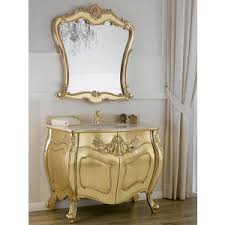 The bathroom is associated with the weekday morning rush, but it doesn't have to be. Bathroom Vanity Console Luigi Filippo Baroque French Style Gold Leaf Marble Cream Simone Guarracino Luxury Design