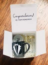 Engagement gifts are not required and should never be expected, even from parents and close friends. Engagement Gift Set Gift For Groom Gift For Him Etsy Engagement Gifts Gifts For Fiance Personalized Wedding Gifts