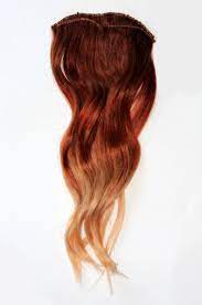 Clip In Hair Extensions Ombre Auburn Red To Blonde Half Etsy Clip In Hair Extensions Auburn Ombre Hair Ombre Hair Extensions