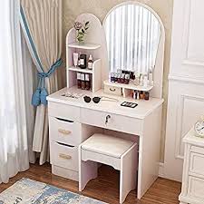 Have you ever wondered how to repair a fake wood dresser mirror? Amazon Com Modern Dressing Table With Mirror Makeup Vanity Set With Dressi Modern Dressing Table Designs Dressing Table For Small Space Dressing Table Design
