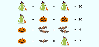 Enter numbers in each row and column to arrive at the end totals. Answer To Komodo Maths Halloween Puzzle