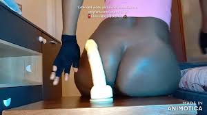 Free Luce - Sex Toy Ride from the Back [Ebony Anal Gape] Porn Video - Ebony  8