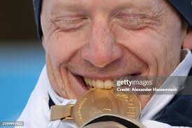 Eric Perrot of France during the Men 12.5 km Pursuit at the IBU World...  News Photo