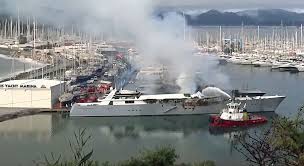Überzeugen sie sich von unseren zahlreichen urlaubsangeboten. Marmaris Yacht Marina Suffers Megayacht Fire Megayacht News