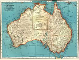 1939 Antique Australia Map Vintage Map Of Australia Gallery Wall Art 2828
