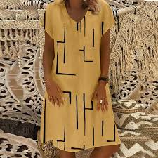 TIANEK Dresses for Women 2023 Casual Yellow Vacation Liberia | Ubuy