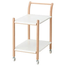 A glass coffee table makes for an elegant, subtle addition to the room, while a coffee table with storage is perfect for creating space for a striking centrepiece. Ikea Ps 2017 Side Table On Castors Beech White 69x40 Cm Ikea