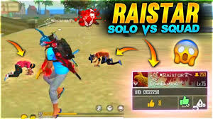 Free fire names 2021 with symbol for pro players, yt, boss, raistar. Raistar Solo Vs Double Squad 34 Kill Garena Free Fire Youtube