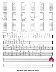 Разбор песни happy birthday to you для укулеле! Happy Birthday Free Ukulele Tab By Jeffrey Thomas