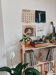 Vinyl Wall Record Shelf Natural Etsy In 2020 Aesthetic Room Decor Room Ideas Bedroom Record Shelf