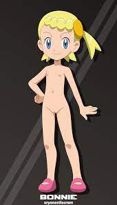 Rule34.dev - 1girl absurdres artist_name blonde_hair blue_eyes bonnie_( pokemon) character_name cleft_of_venus closed_mouth creatures_(company)  dot_nose eyebrows female_focus fingernails flat_chest full_body game_freak  groin hair_ornament ...