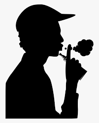 Man Vaping Silhouette , Free Transparent Clipart - ClipartKey