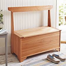We show you wood storage bench building plans, along with the. Indoor Outdoor Entry Hall Storage Bench Woodworking Plan Wood Magazine