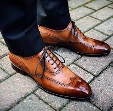 Handmade Men Tan Color Wingtip Brogue Formal Dress Shoes Men Formal Shoes Dress Formal Dress Shoes Men Formal Shoes For Men Dress Shoes
