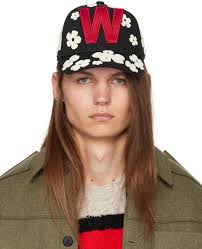 Otherworldly Baseball Cap in Black Walter Van Beirendonck