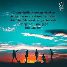 Orang Muslim Yang Mendoakan Temannya Secara Diam Diam Akan Disambut Malaikat Dengan Berkata Semoga Untukmu Juga Hr Muslim Follow Doa Teman Instagram