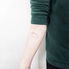 Are you into japanese tattoos or cloud tattoo designs? Sun And Cloud Tattoo On The Right Inner Forearm Cloud Tattoo Tiny Tattoos Bird Tattoos For Women