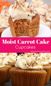 Easy Carrot Cake Cupcakes Moist Fluffy Recipe Easy Cupcake Recipes Easy Carrot Cake Easy Carrot Cake Cupcakes