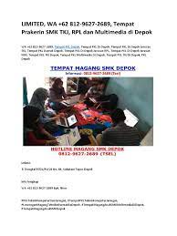 Check spelling or type a new query. Limited Wa 62 812 9627 2689 Tempat Prakerin Smk Tkj Rpl Dan Multimedia Di Depok