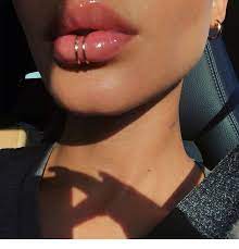 Lovely Lipstick Color And Piercing Inspiring Ladies Face Piercings Cute Piercings Facial Piercings