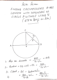 We have, sector area = 25 units central angle = 2 units 1. Pdf Finding Circumference Arc Length With Dimensions Of Circle Without Pi 478th Proof On Rho