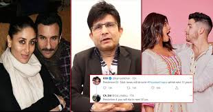 Nick jonas finally opened up about his love story with bollywood star priyanka chopra! Krk Trolled Over Predictions On Priyanka Chopra Nick Jonas Divorce Claims Kareena Kapoor Saif Ali Khan S Sons Won T Be Successful Actors