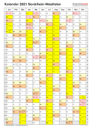 Der urlaubsplaner 2021 mit feiertagen, ferien, brückentagen und lange wochenenden. Kalender 2021 Nrw Ferien Feiertage Pdf Vorlagen