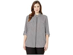 michael michael kors plus size mini geo lock zip top womens