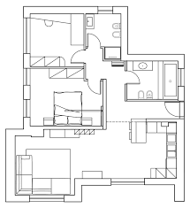 Schemi vettoriali 2d nei formati dxf e dwg. Una Mansarda Di Nuova Costruzione Un Progetto D Arredo Per Sfruttare Bene Lo Spazio Cose Di Casa