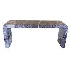 Custom Marble Waterfall Console Table Custom Console Table Marble Console Table Console Table