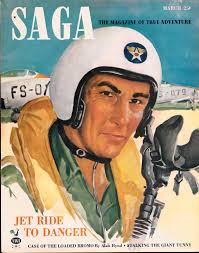 Saga [The Magazine of True Adventure] (Vintage adventure magazine, 1951) by  et. al (contributors) Wallace Liggett