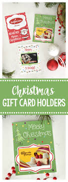 It would be cute just as a printable with a little bow at the top and can easily. Printable Christmas Gift Card Holders Fun Squared