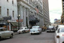 Old Cars Taxi Woodie Wagon City Street Scene Street Scenes New Orleans Hotels Scenes