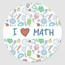 Back To School I Love Math Sticker Zazzle Com I Love Math Math Design Love Math